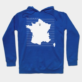 Paris City Map Hoodie